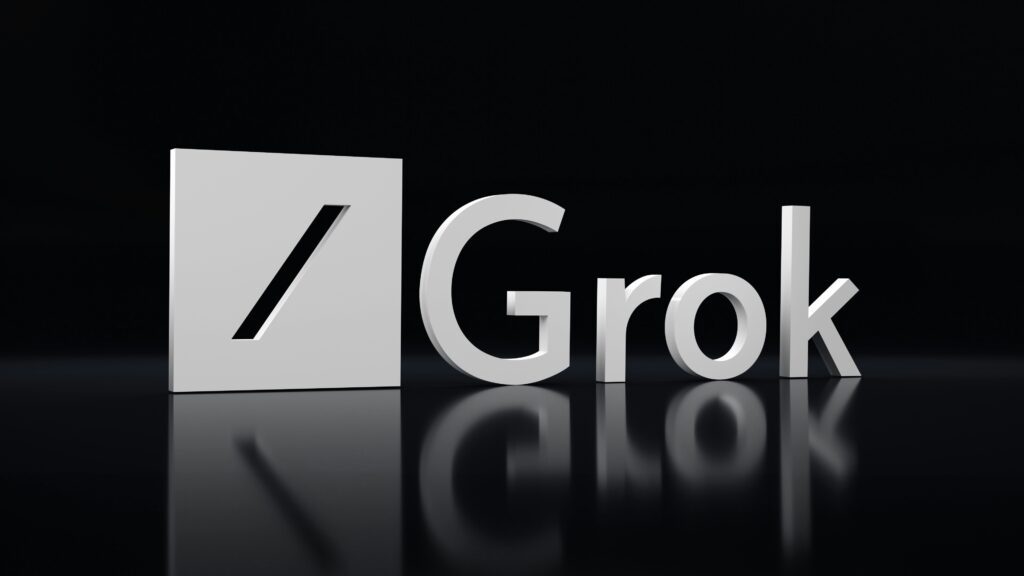 Grok X.AI Logo in 3D. Feel free to contact me through email mariia@shalabaieva.com